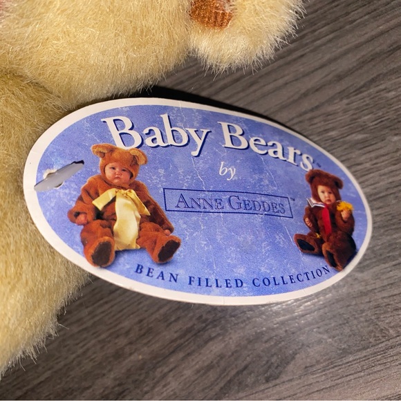 Plush Tan Bear Doll with Baby Face - Picture 2 of 3